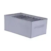 Storage Cube, Fabric Storage Bin with Handles for Shelves Closet, 1 9 Grid Grey