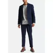 Brixton Men's Size L Navy Suit Blazer 2-Button Done Proper Reserve Standard Fit