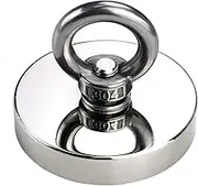 UCINNOVATE Fishing Magnets, 2.36 inch Fishing Magnets 500lb Magnetic Pull Force, Heavy Duty Neodymium Countersunk Hole Magnet N52, Powerful Strong Magnetic of Retrieving Treasure in Rivers