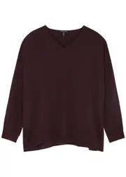 Eileen Fisher Silk top - Dark Purple - XS (UK 6-8 / XS) XS (UK 6-8 / XS)