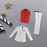 1/6 Male Action Figures Suit Set Shirt Pants Coat Full Suit