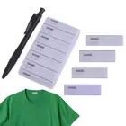 White washable iron on name labels garment fabric tags marker set for clothes-bp