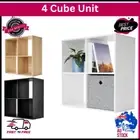 4 Cube Storage Shelf Display Cabinet Cupboard Bookshelf Unit Toy Book Organizer*