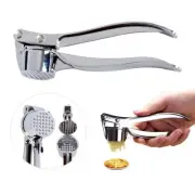 Garlic Press Crusher Mincer Kitchen Stainless Steel Garlic Smasher Squeezer