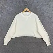 NEW Cotton On Womens Jumper Size M Medium Ivory White Knit Loose Fit 58.13