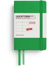 [LEUCHTTURM1917] Weekly Planner Mini (A7) 2026 in Spring Leaf