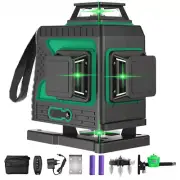 12/16 Lines 3/4D Laser Level Self-Leveling 360 Horizontal and Vertical Cross New