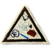 Girl Scout Brownie Try-It Retired CAREERS Badge Chef Doctor Stethoscope