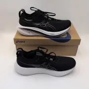 ASICS GEL-Nimbus 26 Mens 11.5 2E WIDE Running Shoe Black Gray NEW