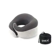 Travel Neck Pillow Chin Support Pillow Adjustable 100% Pure Memory Foam Pillow Grey