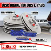 Front + Rear Protex Disc Brake Rotors Brake Pads for Mazda 6 GG 2.3L DOHC MZR