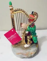 1981 Ron Lee Harpo Marx Sculpture Limited Edition Onyx Base w 24K Gold Plating