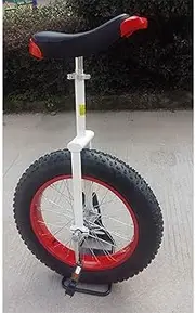 20 Inch Adults Unicycle for Heavy Duty People, Tall People Height from 170-180Cm, Unicycle with Extra Thick Tire, Load 150Kg/330Lbs (Color : Red, Size : 20 Inch Wheel) Durable TDF
