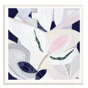 Artist Lane "Wild Flower Ranges 1 " by Ani Ipradjian - 102x102cm White Framed Print