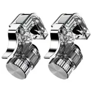 Mobile Phone Trigger Shooter Fire Button Aim Key Game Controllers 2Pcs Transparent Controllers & Attachments