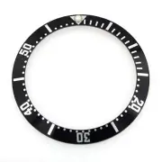 Black and Silver Bezel Insert For Omega Seamaster