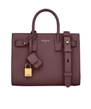 SAC DE JOUR IN SUPPLE GRAINED LEATHER - NANO One size Red Cabernet Sauvignon
