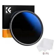 Nd2-nd400 Fader Variable Nd Filter Multi Coated Adjustable Neutral Density Lens Filrer 37-82mm with Cleaning Cloth