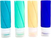 TOMVAES Travel Bottles for Toiletries,Travel Size Containers, BPA Free Leak Proof Tubs Refillable Liquid Accessories for Cometic Shampoo and Lotion Soap