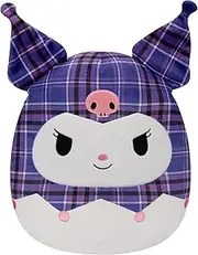 Squishmallows 14" Kuromi Purple Plaid
