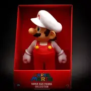 Big Super Mario Bros Toys Mario White Anime Figures PVC Action Figure No Box