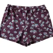 new BP. Sleep Shorts Burgundy Floral Pull-on Soft size S