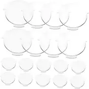 Minkissy Vr Glasses Lens Replacement Kit 20pcs 3D Vr Glasses Lenses High Light Transmission Anti Dizzy Sturdy Pc Plastic