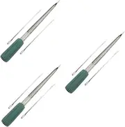 Cabilock 3pcs Grain Probe Sampler for Soil Cereal Testing Sturdy Metal Rubber Material to Clean