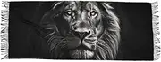 [XYMZR] Lion Head Black White Women’s Scarf Soft Warm Long Scarves Shawl Wrap for Winter Autumn Spring Travel Office Home, Multi-colored