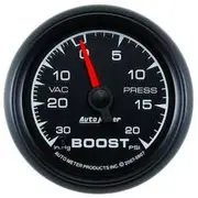 Autometer ES Series Boost/Vacuum Gauge Mechanical - 10 Feet, 30 inHg/20 PSI, 2 1/16 Inch, AU5907