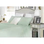 King Cotton Fitted Bed Sheet Set in Cloud 1500TC