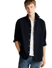 [Tommy Hilfiger] Relaxed Fit Twill Shirt in Navy
