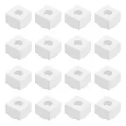 16Pcs Pool Chalk Holder Billiard Chalk Storage Holder Cue Chalk Holder, White