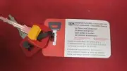 PORSCHE 911, 912, 914 (2) RED KEYS 1970-1998 CUT TO CODE LISTED GERMAN RARE