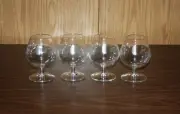 4 PRINCESS HOUSE HERITAGE HANDCUT BRANDY SNIFTERS #404