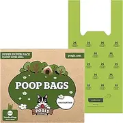 Pogi's Poop Bags - 900 Unscented Dog Poo Bags with Easy-Tie Handles - Leak-Proof