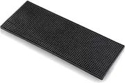 GTCWINCN,Bar Mat, 12'' x 6'', Quality Rubber Bar Service Mat, Black Coffee Bar Mats, Spill Mat for Counter-TOP