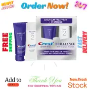 Crest 3D White Brilliance, Deep Clean Toothpaste 4oz +Teeth Whitening Gel 2.3oz