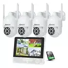ANRAN 5MP Home Outdoor Wifi 12'' NVR 2TB Security Camera System 2-way Audio