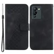 For Infinix Note 12 G96 4g Shockproof Phone Case Stand Imprinted Pattern Pu Leather Shell Wallet Cover