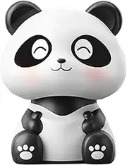 Panda Car Ornament, Cute Panda Dashboard, Panda Car Decor, Cute Solar Powered Automobile Shaking Head Figurines for Dashboard Home Decor