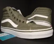 VANS OG SK8-HI CANVAS GRAPE LEAF OLIVE GREEN WHITE SUPREME WTAPS VN0A38GEMHN 7.5