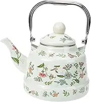UKCOCO Enamel Tea Kettle Heating Water Pot for Induction Gas Stoves Practical Household Teapot for Tea Coffee Lovers