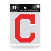 Cleveland Indians Static Cling Shape Cut Auto Decal Car Sticker SSCM
