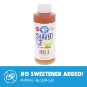 Hypothermias VANILLA Flavor Syrup Snow Cone machine Concentrate UNSWEETENED