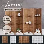 Artiss 4/8 Panel Room Divider Screen Privacy Dividers Timber Wood Fold Stand