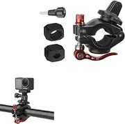 Motorcycle Bike Mount Holder 360°Rotation Bicycle Handlebar Mount Clamp Accessories for GoPro Series Gopro12 DJI Action Series Action 4 Insta360 Go Series Insta360 One R Series Cameras