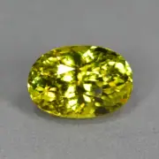 2.11Ct Oval_Fantastic Luster Unheated Golden Yellow Grossular Mali Garnet