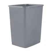 Superio 1.25 Gal Mini Plastic Trash Can, Small Waste Bin (1, Grey)