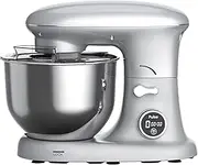Oppsbuy Stand Mixer, Electric Food Mixer with LED Display, 8-Speed Kitchen Machine with Timer, Dough Hook, Whisk & Beater, Tilt-Head Food Processor | 1400W